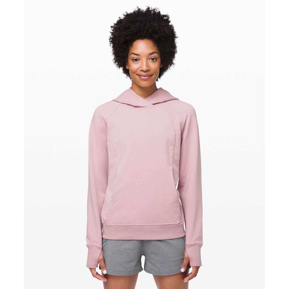 Lululemon Scuba Pullover Size 8 Smoky Blush On the Move Layer Warm Active - Picture 1 of 13